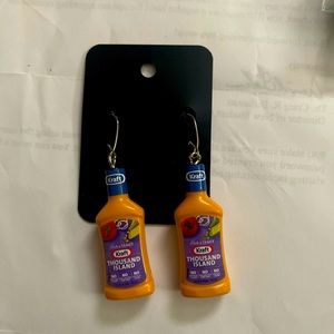 Mini brands custom earrings Kraft thousand island